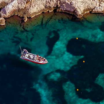 visite de la calanque de en vau