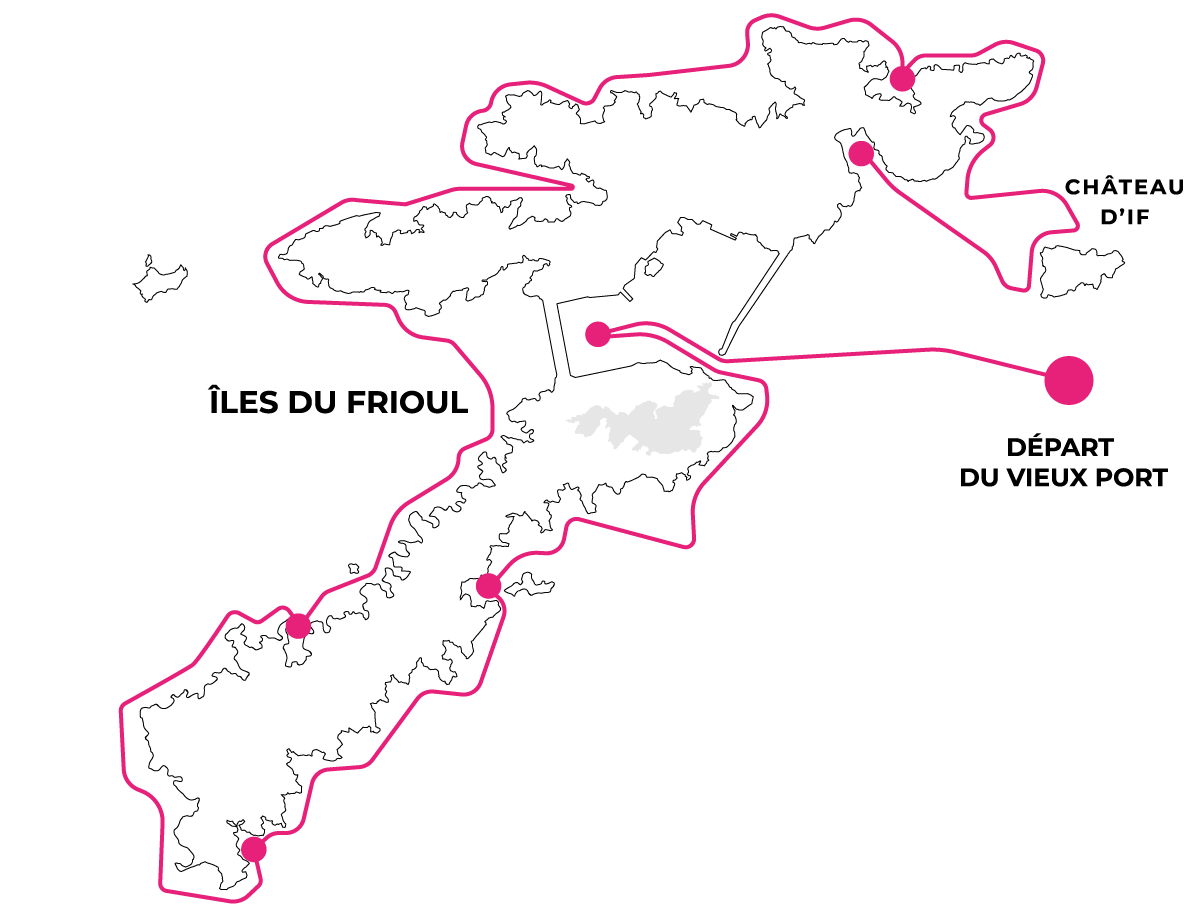 carte des ïles du frioul mobile