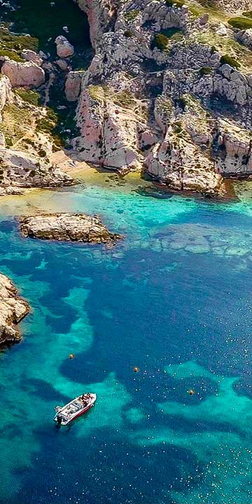 Visite des calanques du Frioul