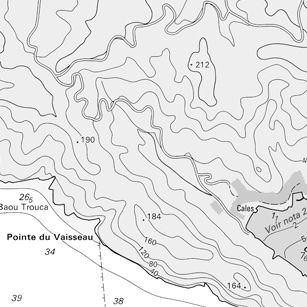 carte du circuit pour les calanques du Frioul