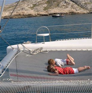 escale du catamaran à Marseille