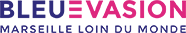 Logo Bleu Evasion Calanques couleurs